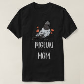 Womens Pigeon Mam Leaf Pattern Girly Fowl Dove Pet T-shirt (Design voorkant)