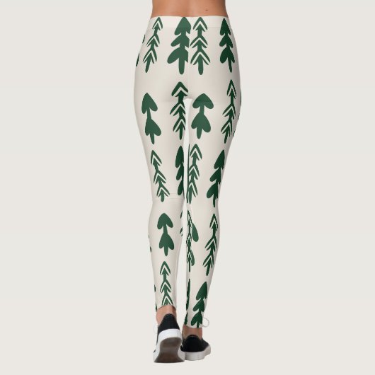 Women's Pine Trees Pattern Fashion Leggings (Achterkant)