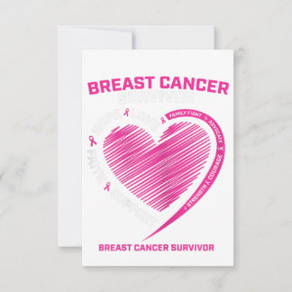 Womens Pink Breast Cancer Survivor Gifts Women Mom RSVP Kaartje