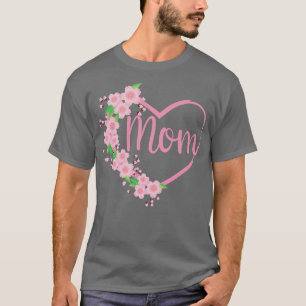Womens Pink Cherry Blossom Sakura Omringend a H T-shirt