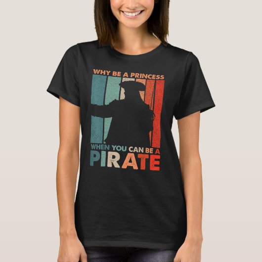 Womens Pirate Freebooter Saying For A Of A Carib T-shirt (Voorkant)