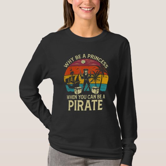Womens Pirate Freebooter Saying For A Of A Caribbe T-shirt (Voorkant)