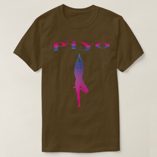 Womens Piyo ApparelPiyo Workout Gradient 1300 T-shirt (Design voorkant)