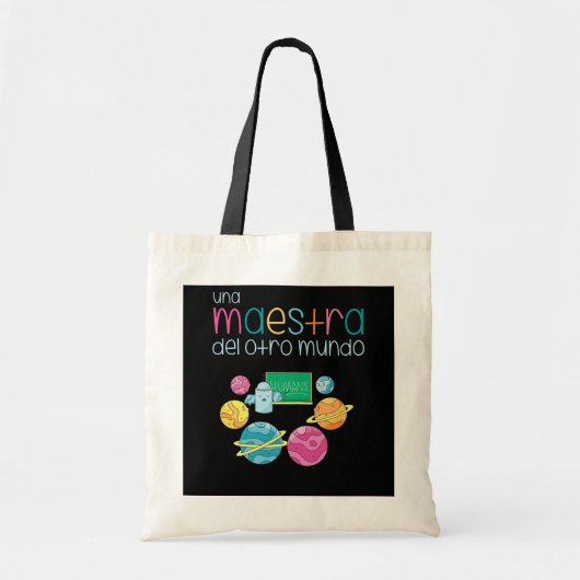 Womens Planeten Spaans leraar Regalos Para Tote Bag (Voorkant)