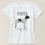 Womens Pointer Mom Hond T-shirt (Design voorkant)