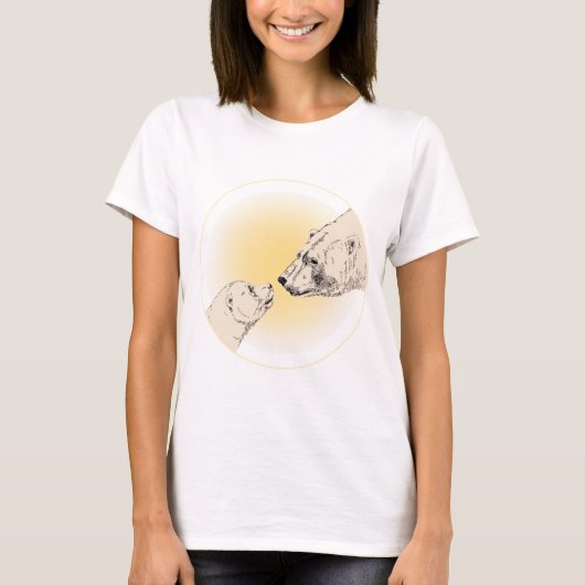 Womens Polar Beer Kiss T-shirt (Voorkant)