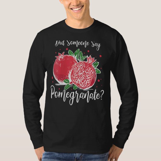 Womens Pomegranate Juice Tree Seed Fruit Flower P T-shirt (Voorkant)