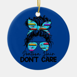 Womens Pontoon Hair Let niet op Bun Pontoon Keramisch Ornament