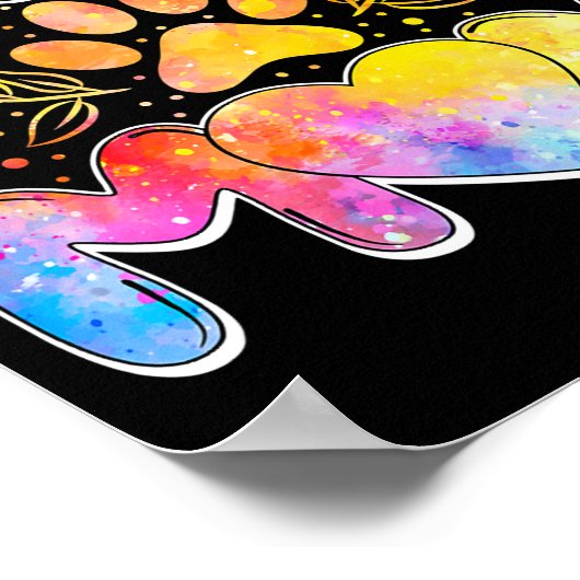 Womens Poodle Mam Poodle Lover Owner Funny Dog Poster (Hoek)