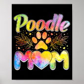Womens Poodle Mam Poodle Lover Owner Funny Dog Poster (Voorkant)
