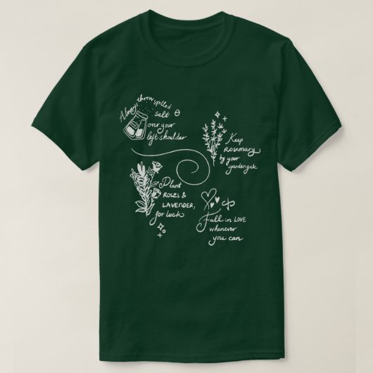 Womens Practical Magic Spell Salt Rosemary Lavende T-shirt (Design voorkant)