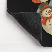 Womens Preppy Christmas Coquette Bow Reindeer Snow Muismat (Hoek)