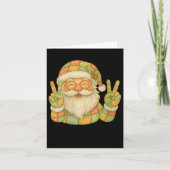 Womens Preppy Santa Christmas Crew 2025 Funny Fami Kaart (Voorkant)