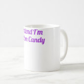 Womens Pretend Im Cotton Snoep, Easy Halloween Cos Koffiemok (Voorkant rechts)