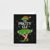 Womens Pretty Elf Christmas Family Girls Women Elf Kaart (Voorkant)
