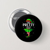 Womens Pretty Elf Christmas Girls Women Elf Squad Ronde Button 5,7 Cm (Voorkant /achterkant)