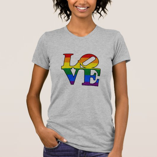 Womens Pride Love T-Shirt (Voorkant)