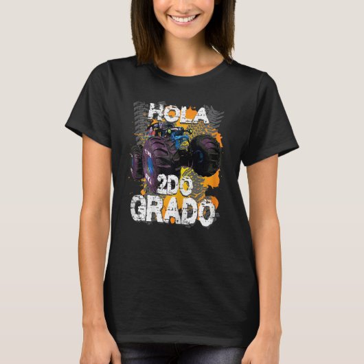 Womens Primer Dia De Escuela Maestra Spain 2 Gra T-shirt (Voorkant)
