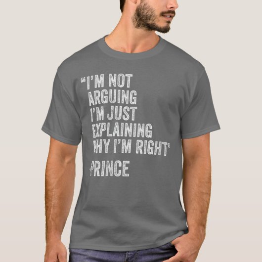 Womens Prince Quote Funny Birthday Custom Name Ide T-shirt (Voorkant)