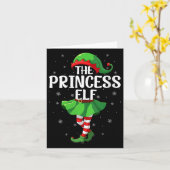 Womens Princess Elf Christmas Girls Women Elf Squa Kaart (Gele Bloem)