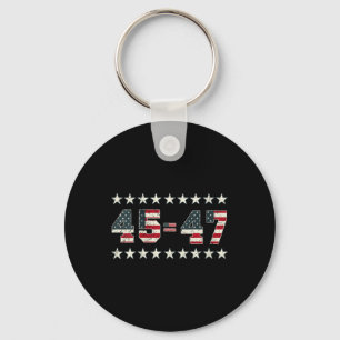 Womens Pro Trump 2024 45ste Potus 45=47 President Sleutelhanger