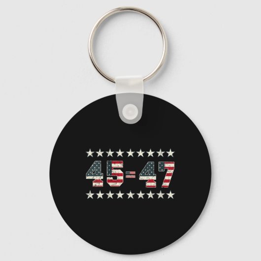 Womens Pro Trump 2024 45ste Potus 45=47 President  Sleutelhanger (Voorkant)