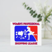 Women's Professional Shopping League Briefkaart (Staand voorkant)