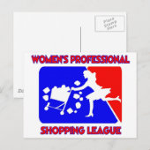 Women's Professional Shopping League Briefkaart (Voorkant / Achterkant)