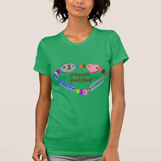 Women's Project Connect Tee shirt met pasvorm (Voorkant)