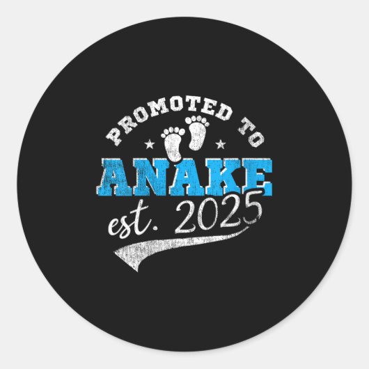 Womens Promoted To Anake 2025 New Hawaiian Aunt Vi Ronde Sticker (Voorkant)