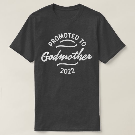 Womens Promoted To Godmother 2022 Pregnancy Announ T-shirt (Design voorkant)