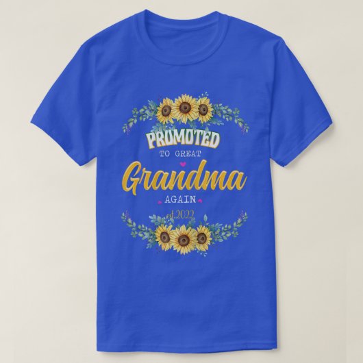 Womens Promoted To Great Grandma Again Est  T-shirt (Design voorkant)