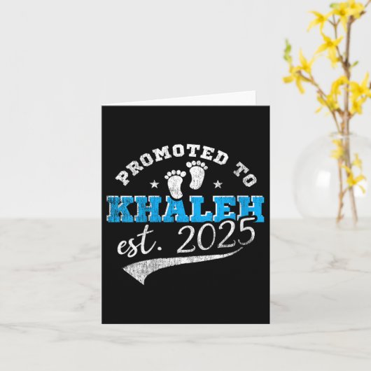 Womens Promoted To Khaleh 2025 New Iranian Aunt Vi Kaart (Gele Bloem)