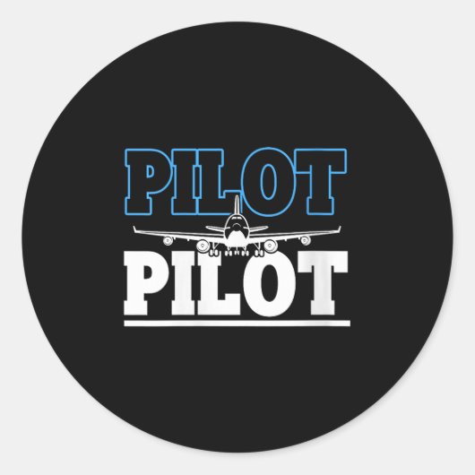 Womens Proud Commercial Airline Lot Airplane Caree Ronde Sticker (Voorkant)