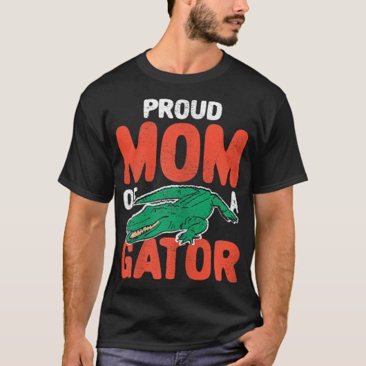 Womens Proud Gator Mam Crocodile Costume Alligator T-shirt (Voorkant)
