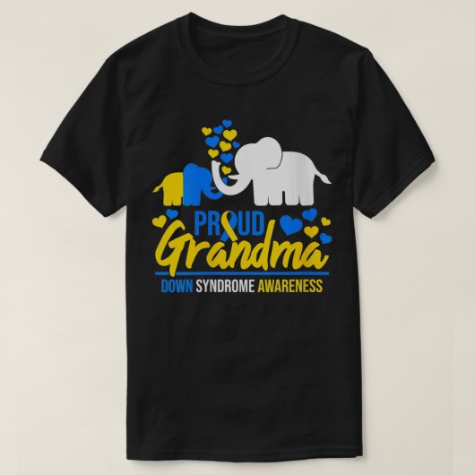 Womens Proud Grandma World Down Syndroeness T-shirt (Design voorkant)