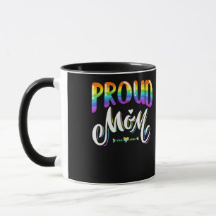 Womens Proud Mam LGBT Gay Pride Lesbian Rainbow Mok