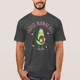 Womens Proud Mamacado Baby shower Zwangere moeder T-shirt