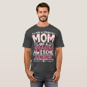 Womens Proud Mom Of An Electrician Mothers Day T-shirt (Voorkant volledig)