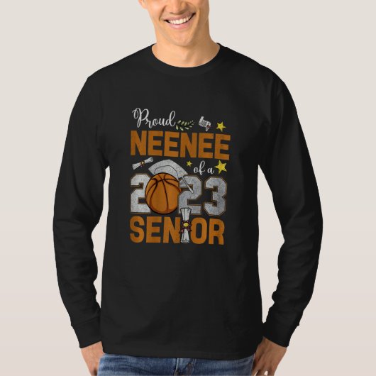 Womens Proud Neenee Of A 2023 Senior Basketball Gr T-shirt (Voorkant)