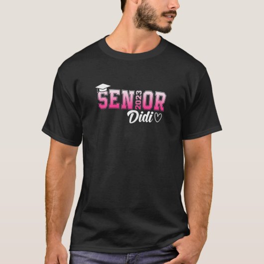 Womens Proud Senior Didi 2023 Afstuderen Afstudere T-shirt (Voorkant)