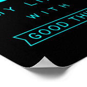 Womens Psalm 103 Good Things Bible Verse Quote Rel Poster (Hoek)