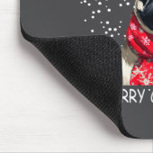 Womens Pug Dog Xmas Santa Hat F Christma Long Slee Muismat (Hoek)