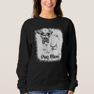 Womens Pug Mam Gebleekte Leuke Hond Mama Trui