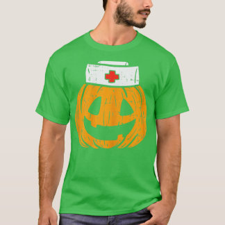 Womens Pumpkin Zurse Funny Scary Halloween Costume T-shirt