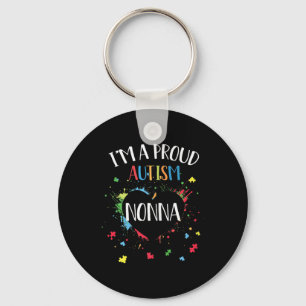 Womens Puzzle Heart i m a prod autisme nonna autis Sleutelhanger