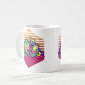 Womens Quilting Vintage Quilting Lover Koffiemok (Voorkant links)