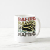 Womens Rafting Retro Loves Kayak Boat Good Paddlin Koffiemok (Voorkant rechts)