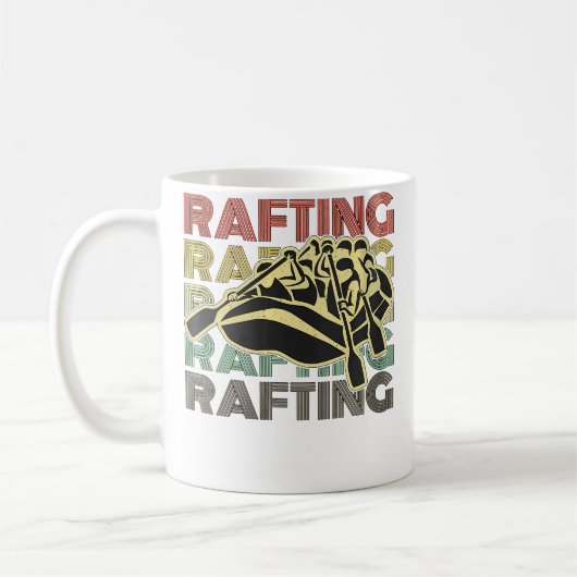 Womens Rafting Retro Loves Kayak Boat Good Paddlin Koffiemok (Links)