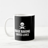Womens Rage Baking Saves Live Skull Funny Baker Co Koffiemok (Links)